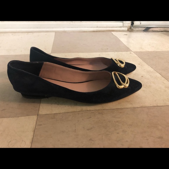Pedder Red Pointed Toe Flats (Navy) - Picture 2 of 3